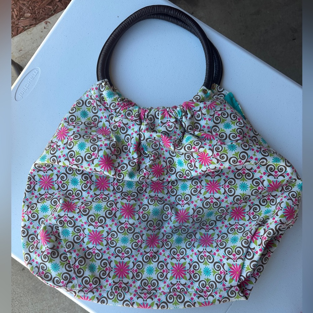 Colorful oversized handbag